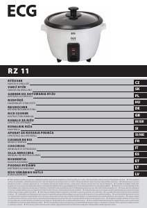 Manuale ECG RZ 11 Fornello di riso