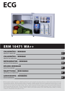 Rokasgrāmata ECG ERM 10471 WA++ Ledusskapis