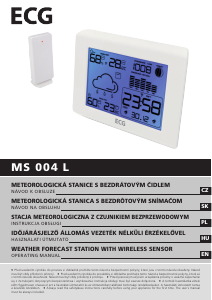 Návod ECG MS 004 L Meteostanica