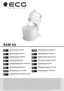 Használati útmutató ECG RSM 02 Kézi mixer