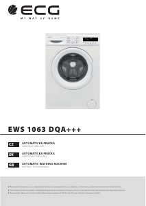 Manual ECG EWS 1063 DQA+++ Washing Machine