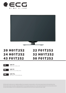 Manuál ECG 32 H01T2S2 LED televize