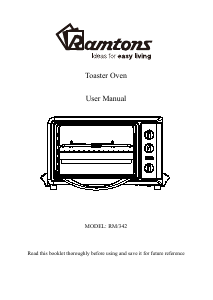 Manual Ramtons RM/342 Oven