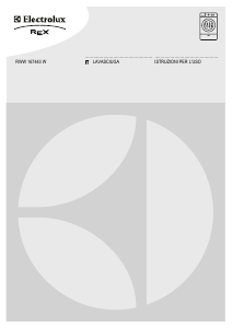 Manuale Electrolux-Rex RWW167443W Lavasciuga