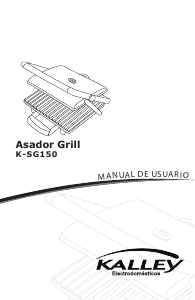 Manual de uso Kalley K-SG150 Grill de contacto