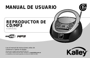 Manual de uso Kalley K-BMAU81 Set de estéreo
