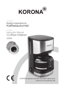 Handleiding Korona 12015 Koffiezetapparaat