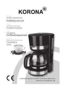 Manual Korona 10232 Coffee Machine