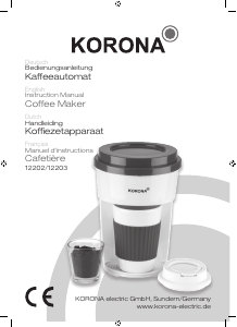 Mode d’emploi Korona 12202 Cafetière