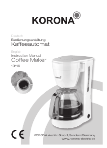 Manual Korona 10116 Coffee Machine