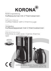 Mode d’emploi Korona 10311 Cafetière