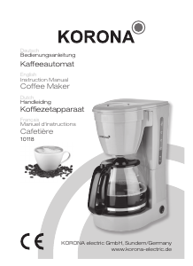 Manual Korona 10118 Coffee Machine