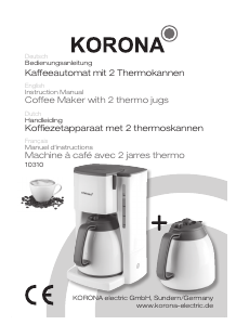 Manual Korona 10310 Coffee Machine