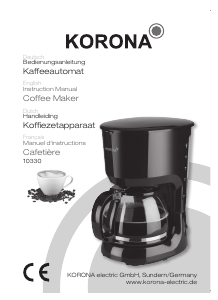 Manual Korona 10330 Coffee Machine