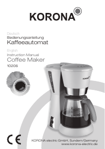 Bruksanvisning Korona 10206 Kaffebryggare