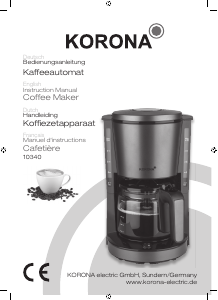 Manual Korona 10340 Coffee Machine