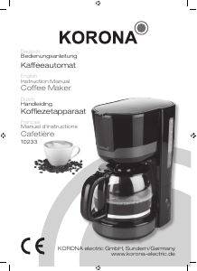 Manual Korona 10233 Coffee Machine