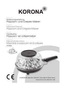 Manual Korona 41050 Popcorn Machine