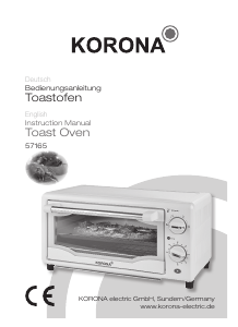 Bedienungsanleitung Korona 57165 Backofen