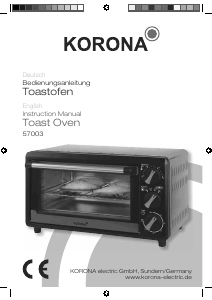 Bedienungsanleitung Korona 57003 Backofen