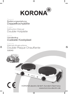 Mode d’emploi Korona 59040 Table de cuisson