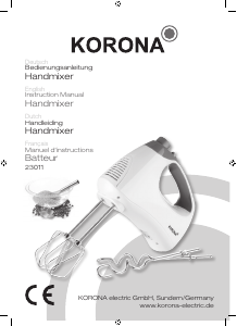 Handleiding Korona 23011 Handmixer