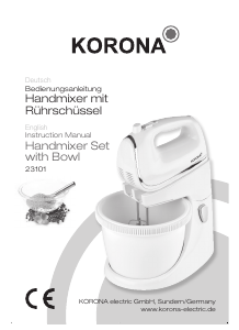 Bedienungsanleitung Korona 23101 Handmixer