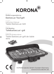 Bedienungsanleitung Korona 46112 Barbecue