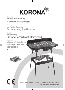 Bedienungsanleitung Korona 46220 Barbecue