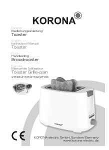 Bedienungsanleitung Korona 21132 Toaster