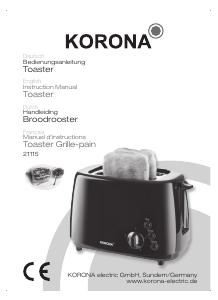 Bedienungsanleitung Korona 21115 Toaster