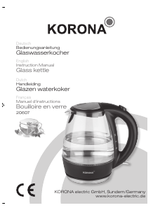 Bedienungsanleitung Korona 20607 Wasserkocher