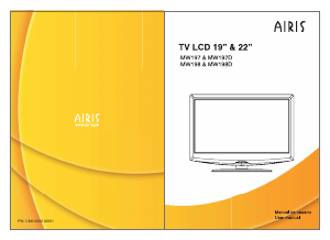 Manual de uso Airis MW197D Televisor de LCD