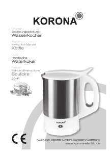 Handleiding Korona 20141 Waterkoker