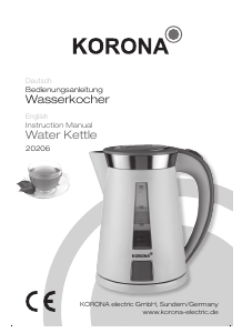 Bedienungsanleitung Korona 20206 Wasserkocher