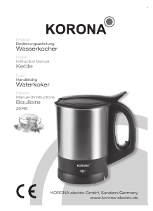 Handleiding Korona 20140 Waterkoker