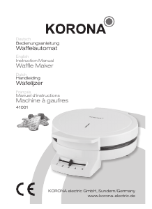 Manual Korona 41001 Waffle Maker