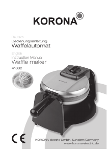 Manual Korona 41002 Waffle Maker
