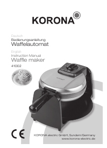 Bedienungsanleitung Korona 41002 Waffeleisen