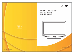 Manual de uso Airis MW198D Televisor de LCD