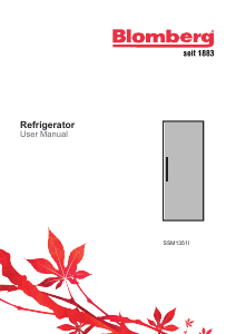 Manual Blomberg SSM1351i Refrigerator