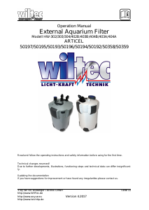 Handleiding Wiltec HW-403B Aquariumfilter