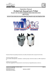 Handleiding Wiltec HW-302 Aquariumfilter