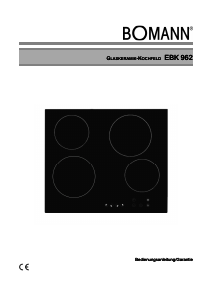 Bedienungsanleitung Bomann EBK 962 Kochfeld
