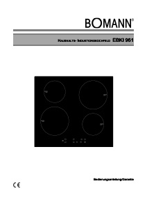Bedienungsanleitung Bomann EBKI 961 Kochfeld