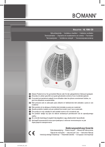 Manuale Bomann HL 1096 CB Termoventilatore