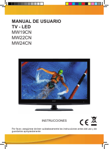 Manual de uso Airis MW19CN Televisor de LED