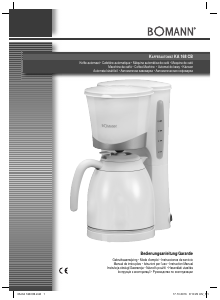 Manual Bomann KA 168 CB Coffee Machine