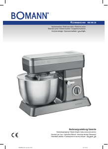 Manual Bomann KM 398 CB Stand Mixer