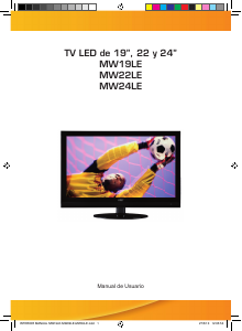 Manual de uso Airis MW19LE Televisor de LED